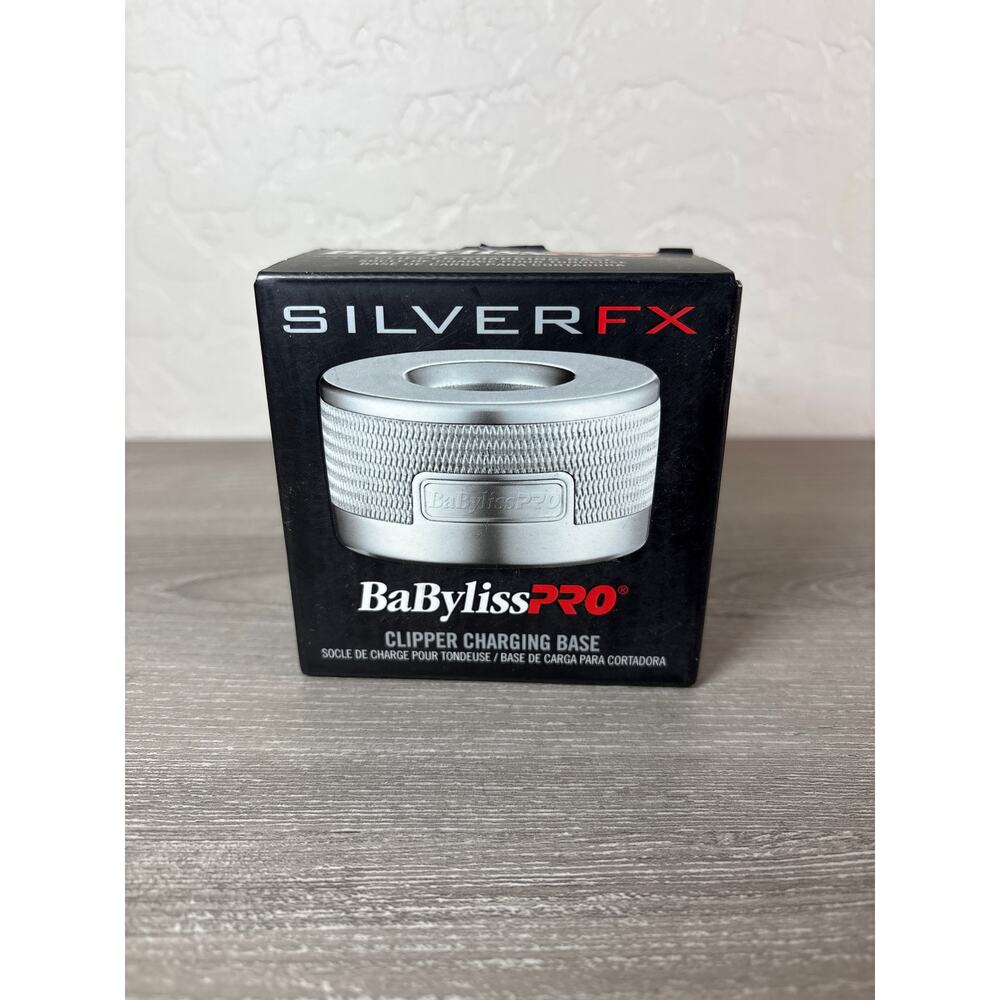 BabylissPRO Silver FX Cipper Charging Base FX870- Silver-‎ New in Box
